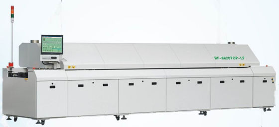 SMT Montaj hattı Kurşunsuz Geri Akış Lehimleme Fırını PCB Geri Akış Lehimleme Ekipmanı 8/10/12 Bölgeler Sıcak Hava Geri Akış Fırını