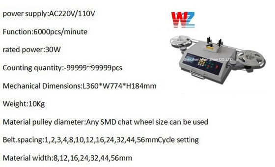 Skenleyici Silah Barkod Yazıcısı ile Sızıntı Çip SMD Sayıcı Makinesi Bulun